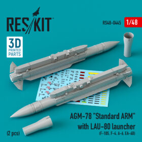 ResKit  AGM-78 "Standard ARM" with LAU-80 launcher (2 pcs) (3D printing) (1/48) RS48-0445