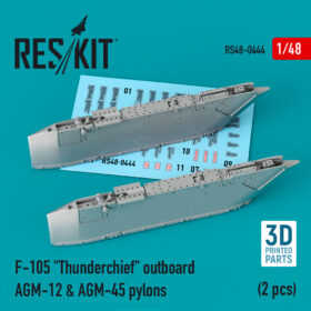 ResKit  F-105 "Thunderchief" outboard AGM-12 & AGM-45 pylons (2 pcs) (3D Printing) (1/48) RS48-0444