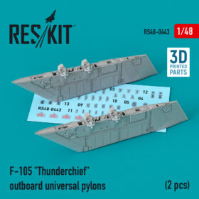 ResKit  F-105 "Thunderchief" outboard universal pylons (2 pcs) (3D Printing) (1/48) RS48-0443