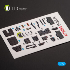 Kelik 1/72 F-35A interior 3D decals for Tamiya kit  K72053