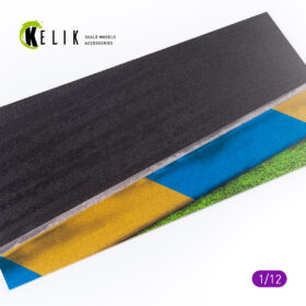 Kelik Asphalt road Moto race track type 1 Base - Acrylic 3 mm (180 x 357 mm) (1/12)