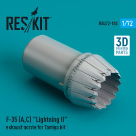 ResKit F-35 (A,C) "Lightning II" exhaust nozzle for Tamiya kit (3D Printed) (1/72) RSU72-0180