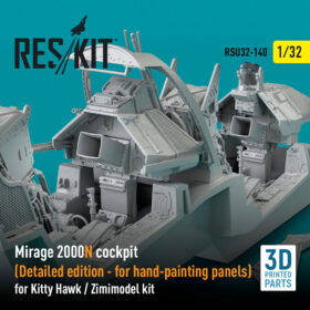 ResKit Mirage 2000N cockpit (Detailed edition) for Kitty Hawk / Zimi Model kit (3D Printed) (1/32) RSU32-0140