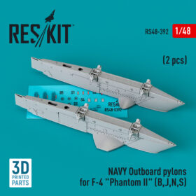ResKit NAVY Outboard pylons for F-4 "Phantom II" (B,J,N,S) (2 pcs) (3D Printed) (1/48) RS48-0392