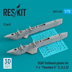 ResKit USAF Outboard pylons for F-4 "Phantom II" (C,D,E,G) (2 pcs) (3D Printed) (1/72) RS72-0448