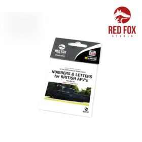 Red Fox 1/35 3D Resin Casting Numeral & Letters for British AFV’s vol.01 RFSQS-35016