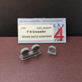 CAT4 1/48 F-8 Crusader Wheels ( early ) assembled R48099