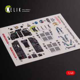 Kelik 1/48 A-10C "Thunderbolt " interior 3D decals for Academy kit (1/48) K48017