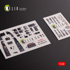 Kelik 1/48 Messerschmitt Me-410 A1 interior 3D decals for Meng Model kit (1/48) K48075