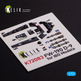 Kelik 1/72 Fw 190 D-9 interior 3D decals for IBG Models kit K72083