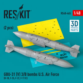 ResKit GBU-31 (V) 3/B bombs U.S. Air Force (2 pcs) (B-1B, F-35, F-22, F-111C) (3D Printed) (1/48) RS48-0465