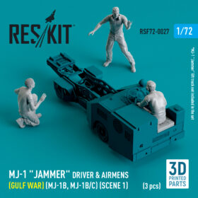ResKit MJ-1 "Jammer" Driver & airmen (Gulf War) (MJ-1B, MJ-1B/C) (scene 1) (3 pcs) (3D Printed) (1/72) RSF72-0027