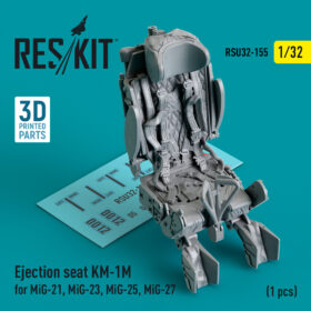 ResKit Ejection seat KM-1M for MiG-21, MiG-23, MiG-25, MiG-27 (1 pcs) (3D Printed) (1/32) RSU32-0155