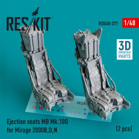 ResKit Ejection seats MB Mk.10Q for Mirage 2000B,D,N (2 pcs) (3D Printed) (1/48) RSU48-0377