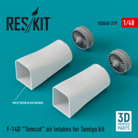 ResKit F-14D "Tomcat" air intakes for Tamiya kit (3D Printed) (1/48) RSU48-0379