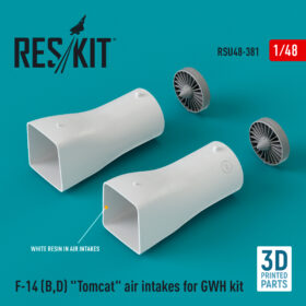 ResKit F-14B, D "Tomcat" air intakes for GWH kit (3D Printed) (1/48) RSU48-0381