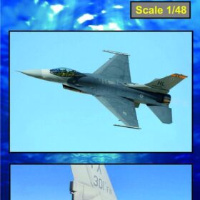 Katran 1/48 F-16C Block 30/40; F-16N Viper/Fighting Falcon Exhaust Nozzles engine F-110-GE-100 (opened) for Tamiya K4822