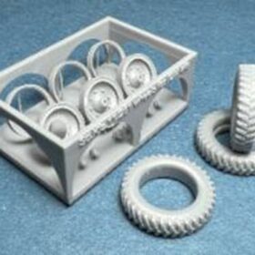 Minor 1/35 Wheels for Sd.Kfz.11/251 Early Gelande 3D printed Wheels with separate rims. For ICM kits 358041