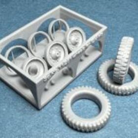 Minor 1/35 Wheels for Sd.Kfz.11/251 Gelande 3D printed Wheels with separate rims. For ICM kits 358040