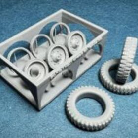 Minor 1/35 Wheels for Sd.Kfz.11/251 Gelande 3D printed Wheels with separate rims. For Tamiya kits 358038