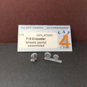 CAT4 1/72 F-8 Crusader Wheels ( early ) assembled for Academy/Sword R72003