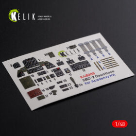 Kelik 1/48 SBD-2 Dauntless interior 3D decals for Academy kit (1/48) K48088