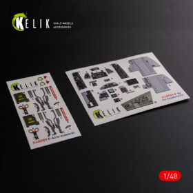 Kelik 1/48 F-4J "Phantom II" interior 3D decals for Academy kit (1/48) K48089