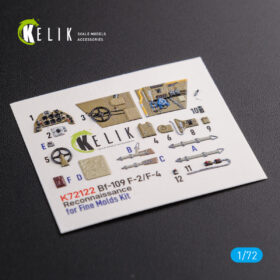 Kelik BF109-F2/F4 reconnaissance interior 3D decals for Fine Molds kit (1/72) K72122