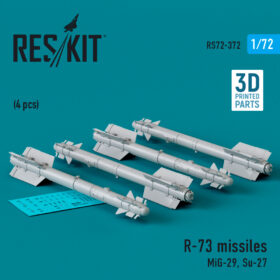 Reskit R-73 missiles (4 pcs) (3D Printed) (1/72) RS72-0372