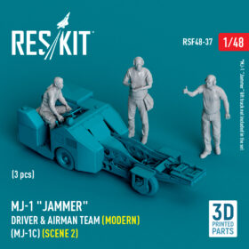 Reskit MJ-1 "Jammer" Driver & airman team (Modern) (MJ-1C) (scene 2) (3 pcs) (3D Printed) (1/48) RSF48-0037