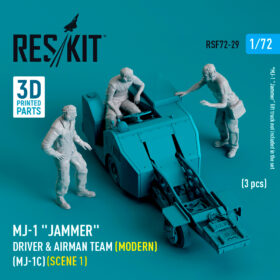 Reskit MJ-1 "Jammer" Driver & airman team (Modern) (MJ-1C) (scene 1) (3 pcs) (3D Printed) (1/72) RSF72-0029