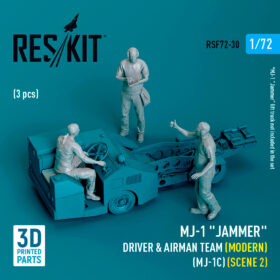 Reskit MJ-1 "Jammer" Driver & airman team (Modern) (MJ-1C) (scene 2) (3 pcs) (3D Printed) (1/72) RSF72-0030