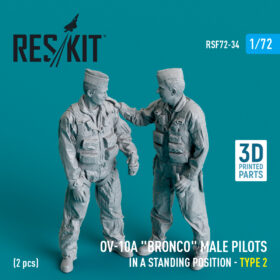 Reskit OV-10A "Bronco" male pilots (in a standing position - type 2) (2 pcs) (3D Printed) (1/72) RSF72-0034