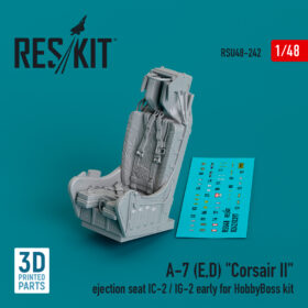 Reskit A-7 (E,D) "Corsair II" ejection seat IC-2 / IG-2 early for HobbyBoss kit (1/48) RSU48-0242