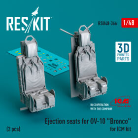 Reskit Ejection seats for OV-10 "Bronco" (2 pcs) for ICM kit (1/48) RSU48-0366
