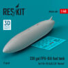 Reskit 330 gallon FPU-8/A fuel tank for F/A-18 (A,B,C,D) "Hornet" (3D Printed) (1/48) RSU48-0409