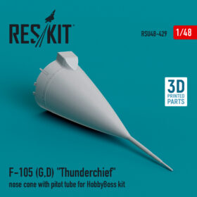 Reskit F-105 (G,D) "Thunderchief" nose cone with pitot tube for HobbyBoss kit (1/48) RSU48-0429
