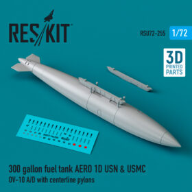 Reskit 300 gallon fuel tank AERO 1D USN & USMC (1 pcs) (3D Printed) (1/72) RSU72-0255