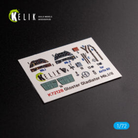 Kelik Gloster Gladiator Mk.I/II - interior 3D decals for Airfix kit (1/72) K72128