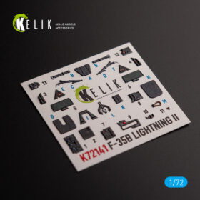 Kelik F-35B - interior 3D decals for Tamiya kit (1/72) K72141