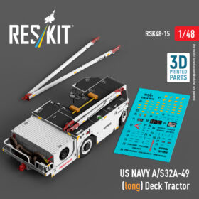 ResKit US NAVY A/S32A-49 (long) Deck Tractor (3D Printed model kit) (1/48)