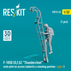 Reskit F-105 (D,F,G) "Thunderchief" male pilot on access ladder (1 pcs) (3D Printed) (1/32)