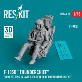 Reskit F-105D "Thunderchief" pilot sitting in late ejection seat for HobbyBoss kit (1 pcs) (1/48)