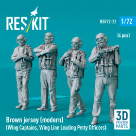 Reskit Brown jersey (modern) (4 pcs) (3D Printed) (1/72)