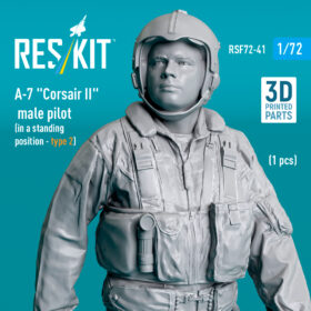 Reskit A-7 "Corsair II" male pilot (in a standing position - type 2) (3D Printed) (1/72)