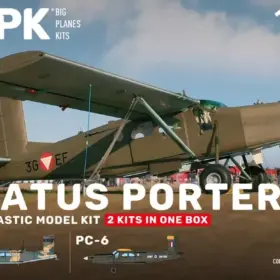 Big Plane Kits AU-23 and PC-6 (2 kits in one box) second version of decals (1/144) BPK14404