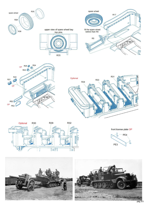 Minor 1/35 Mannschaftaufbau conversion for Sd.Kfz.11 3D printed&pe parts for AFV-Club kits 353024 - Image 7