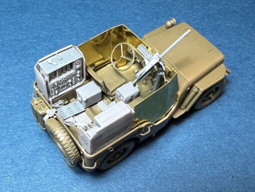 Minor 1/35 Armoured Jeep with U.S. WWII SCR-193 radio set & M1919 .30 cal gun (3D printed & photoetched parts  for Tamiya & Meng kits - Image 3