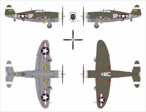 Dora Wings Republic P-47C-2 Thunderbolt (1/48) DW48055 - Image 11