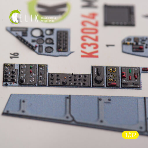 Kelik Mirage 2000C - interior 3D decals for Kitty Hawk/Zimi models kit (1/32) K32024 - Image 8